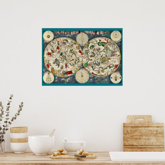 poster CELESTIAL MAP (Cuisine)