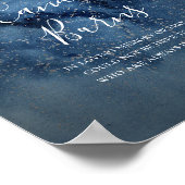 Poster Celestial Night Sky Silver This Candle Burns Sign (Coin)