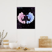 Poster Celestial Pisces – Astrology Art (Cuisine)