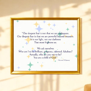 Poster Celestial Williamson Notre Poème De Peur Le Plus P