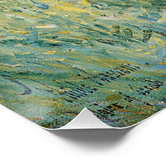 Poster Celia Thaxter dans son jardin par Childe Hassam (Coin)