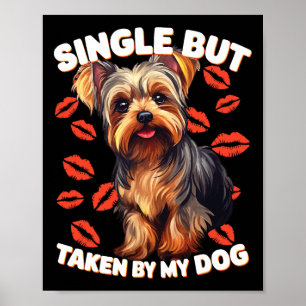 Poster Célibataire mais pris par mon chien