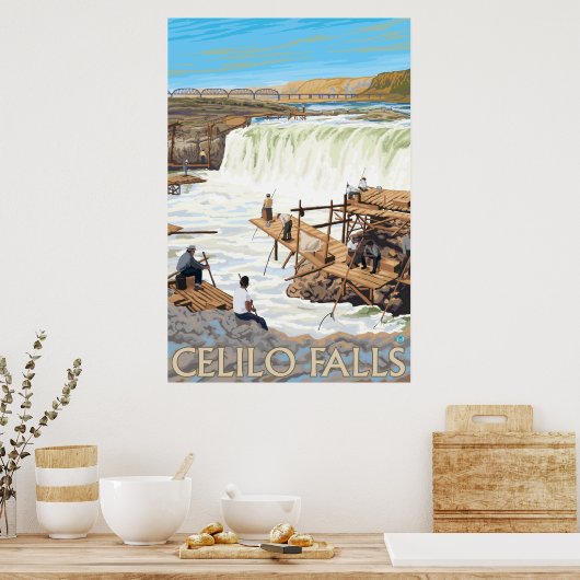 Poster Celilo Falls Fishing (Cuisine)