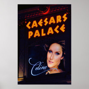 Poster Celine Dion Caesars Palace Las Vegas Amérique