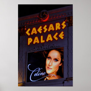 Poster Celine Dion Caesars Palace Las Vegas Amérique
