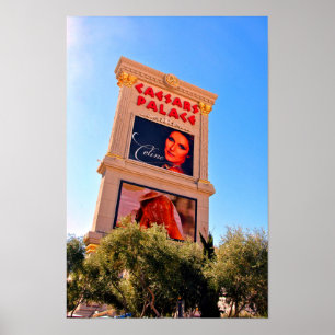Poster Celine Dion Caesars Palace Las Vegas Amérique