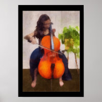 Poster Cellist