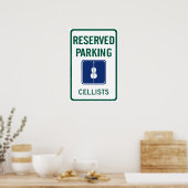 Poster Cellists Parking (Cuisine)