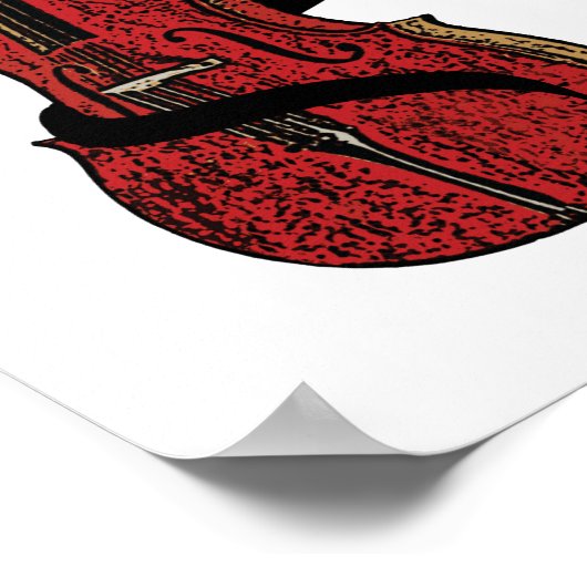 Poster Cello Clef (Coin)