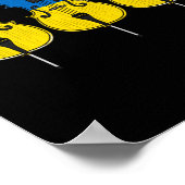 Poster Cello Ukrainian Flag Cellist String Musician Stick (Coin)