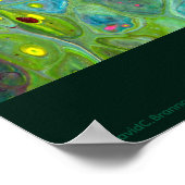 Poster "Cells In Conflict", acrylic, abstract, expression (Coin)