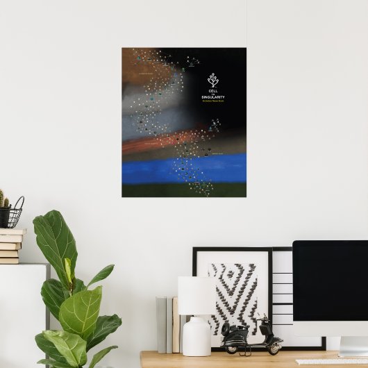 Poster Cellule à singularité (Bureau à domicile)