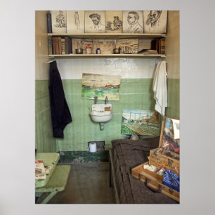 Poster Cellule de l'artiste Alcatraz