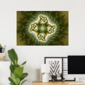 Poster Cellule végétale - Art fractal (Bureau à domicile)