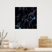 Poster Cellules cérébrales. Neurones (Cuisine)