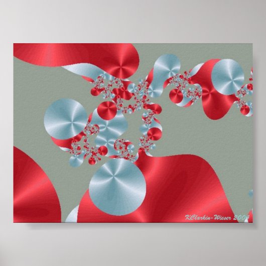 Poster Cellules rouges et cellules blanches (Devant)