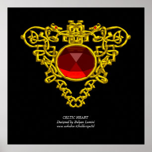 POSTER CELTIC HEART
