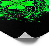 Poster Celtic Knot Irish Shamrock Three Leaf Clover St Pa (Coin)