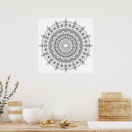 Poster Celtic Knot Mandala 2 (Cuisine)