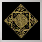 Poster Céltic Knotwork Birds Celtic Art Prints (Devant)