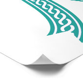 Poster Celtic n'abandonne jamais l'espoir Cancer de l'ova (Coin)