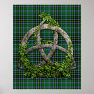 Poster Celtic Trinity Knot Et Clan Smith Tartan