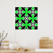 Poster Celtique miroir (vert inversé) (Cuisine)