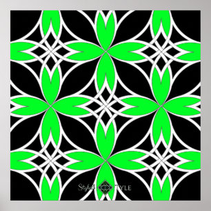 Poster Celtique miroir (vert inversé)