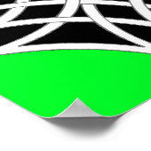 Poster Celtique miroitant (Flutterby vert) (Coin)