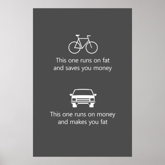 Poster Celui-ci est gras et vous fait économiser de l'arg (Devant)