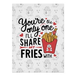 Poster Celui que je partagerai Mes Fries avec des Valenti