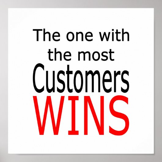 Poster Celui qui a le plus de clients gagne (Devant)