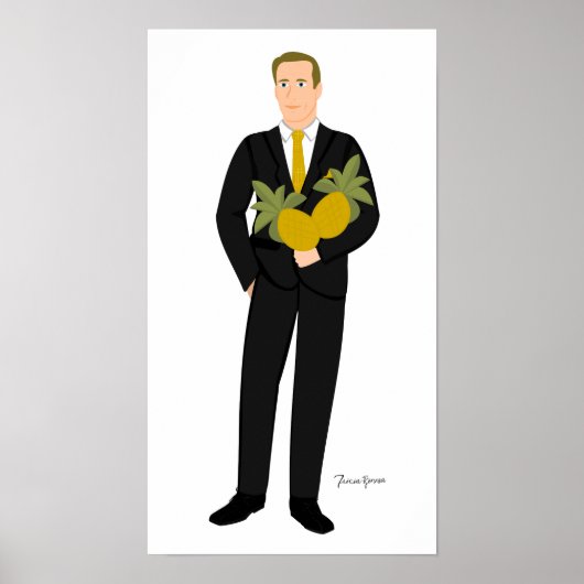 Poster Celui qui aime les ananas (Devant)