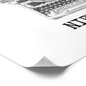 Poster Celui qui combat MONSTERS cite Nietzsche (Coin)