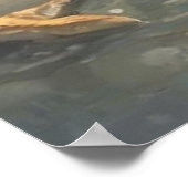 Poster Celui qui marche sur la mer peu profonde (Coin)