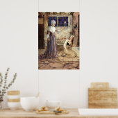 Poster Cendrillon et fée mère - Millicent Sowerby (Cuisine)