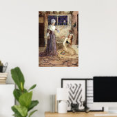 Poster Cendrillon et fée mère - Millicent Sowerby (Bureau à domicile)