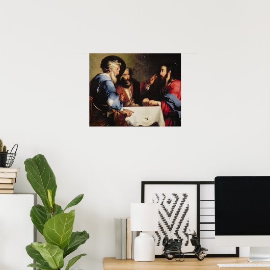 Poster Cène à Emmaüs (Bureau à domicile)
