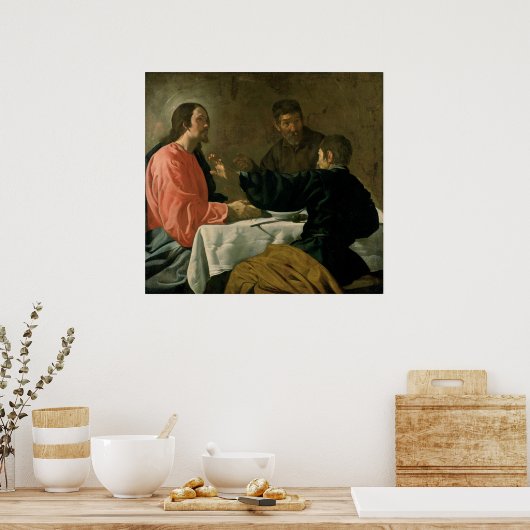 Poster Cène à Emmaüs, 1620 (Cuisine)