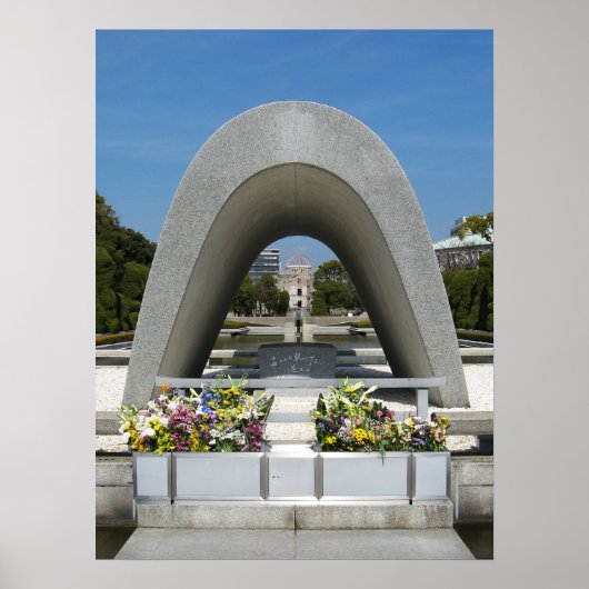Poster Cénotaphe commémoratif d'Hiroshima (Devant)