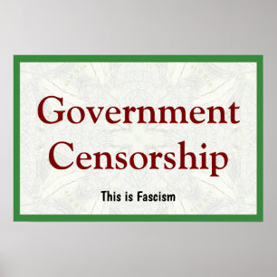 Poster Censure gouvernementale