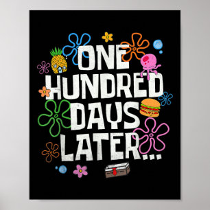 Poster Cent jours plus tard 100 jours d'école élève