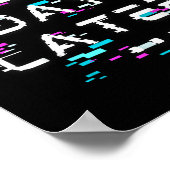 Poster Cent Jours Plus Tard 100E Jour D'École Glitch (Coin)