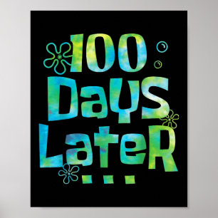 Poster Cent Jours Plus Tard 100E Jour D'Enseignant