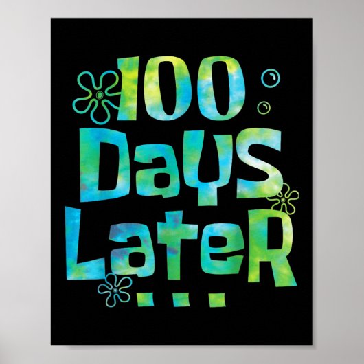 Poster Cent Jours Plus Tard 100E Jour D'Enseignant (Devant)
