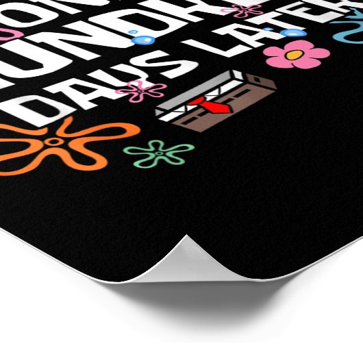 Poster Cent Jours Plus Tard 100E Jour D'Enseignant (Coin)