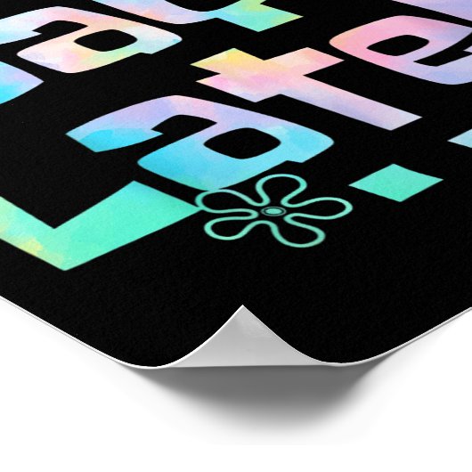 Poster Cent Jours Plus Tard 100E Jour D'Enseignant (Coin)