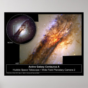 Poster Centaurus un télescope de Hubble de galaxie