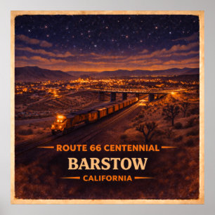 Poster Centenaire de Barstow Californie