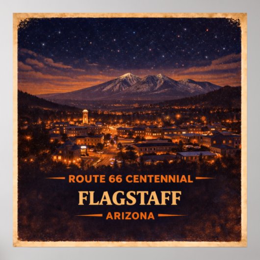 Poster Centenaire de Flagstaff Arizona (Devant)